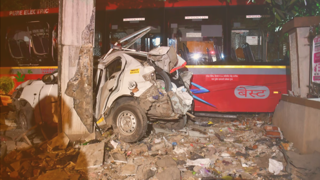 Mumbai Bus Accident 9 Dec 2024-हादसे का खौफनाक दृश्य